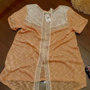 Sheer loose fitting top